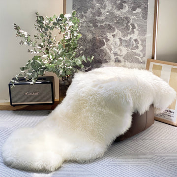 Sheepskin Rug 2x6ft 100% natural Australian merino sheepskin Silky Soft